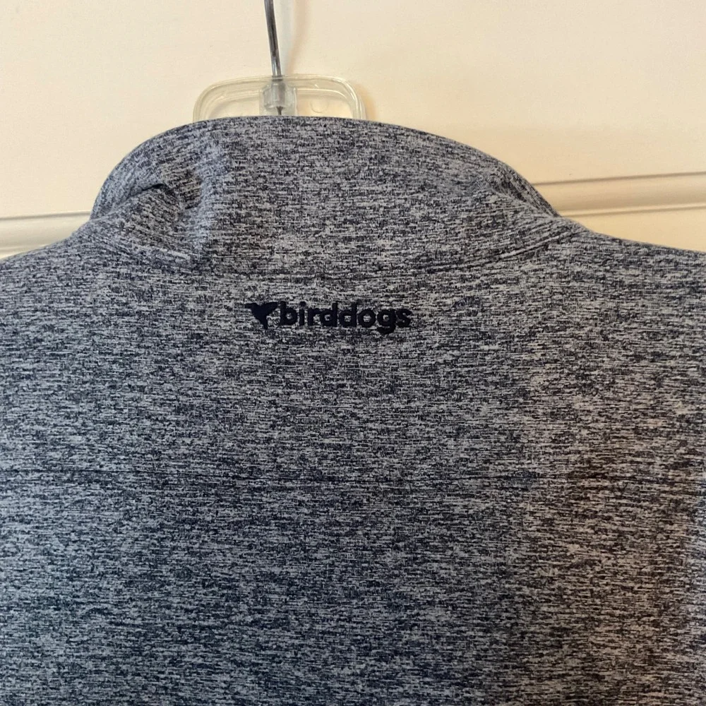 Birddogs Suburban Meyer Quarter Zip Pullover Dark Navy Heather Mens Medium NWT